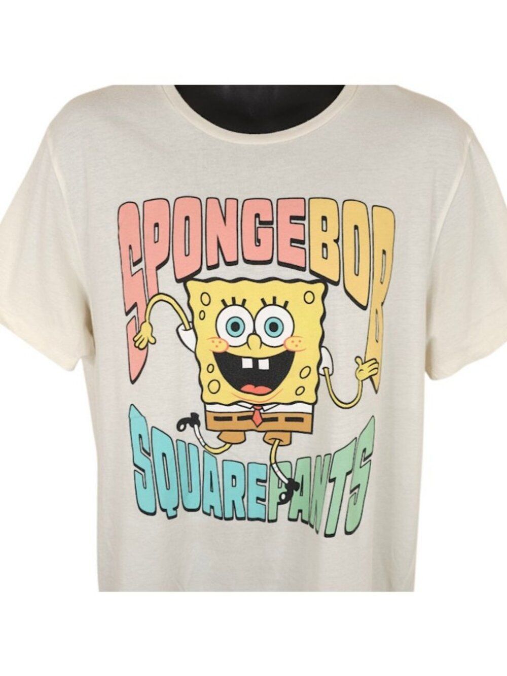 SpongeBob SquarePants T Shirt Mens Size XL White Bikini Bottom Nickelodeon